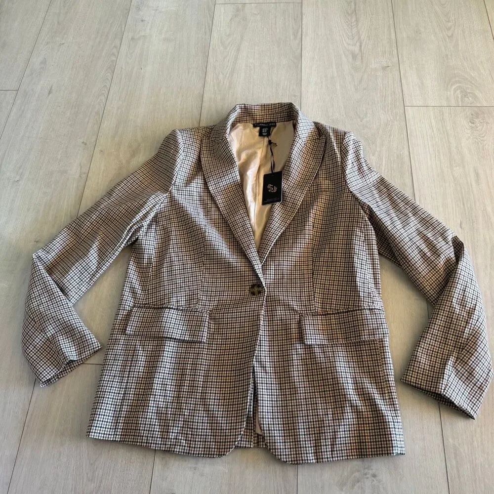 Sincerely Jules women plaid blazer size XS